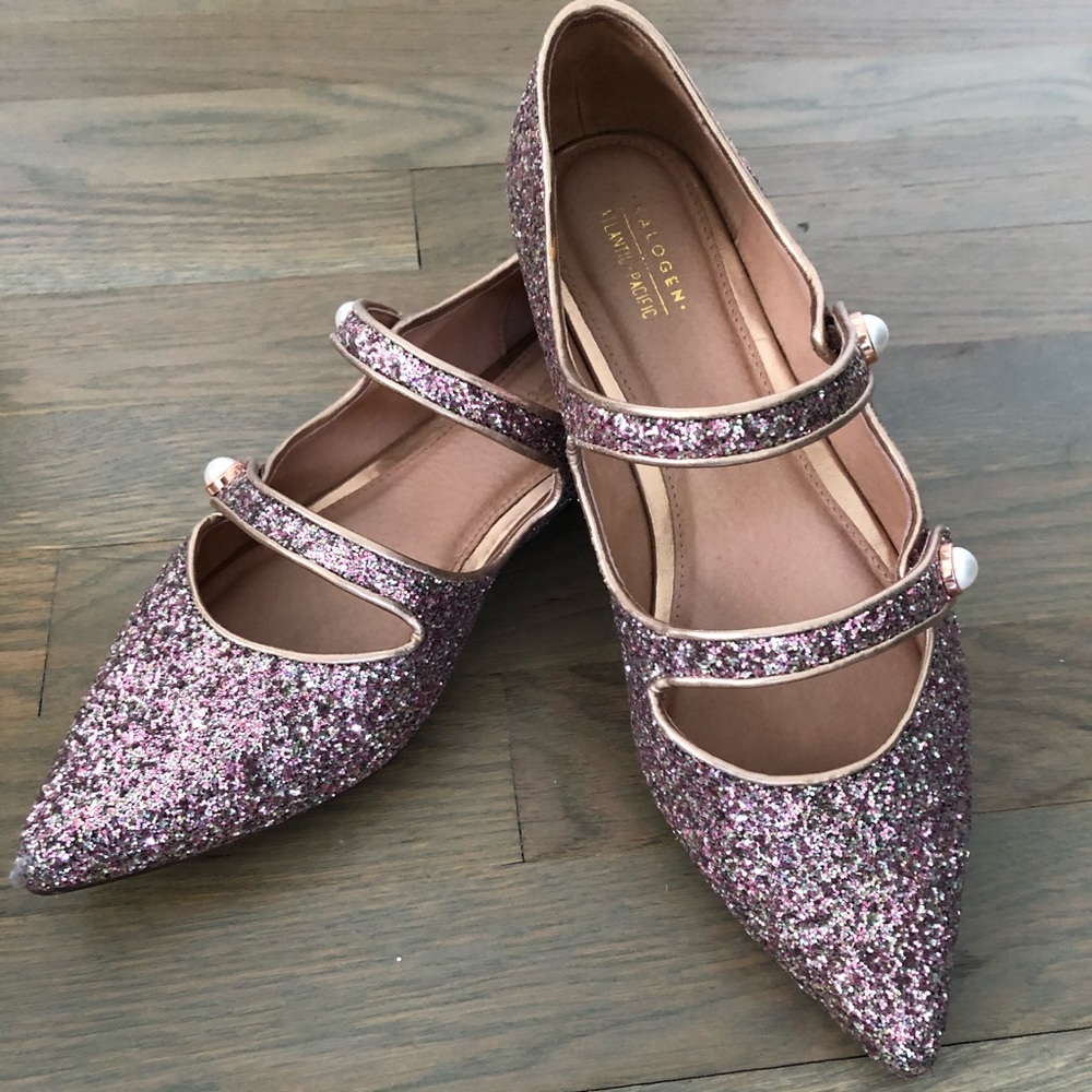 Halogen X Atlantic- Pacific double strap flats